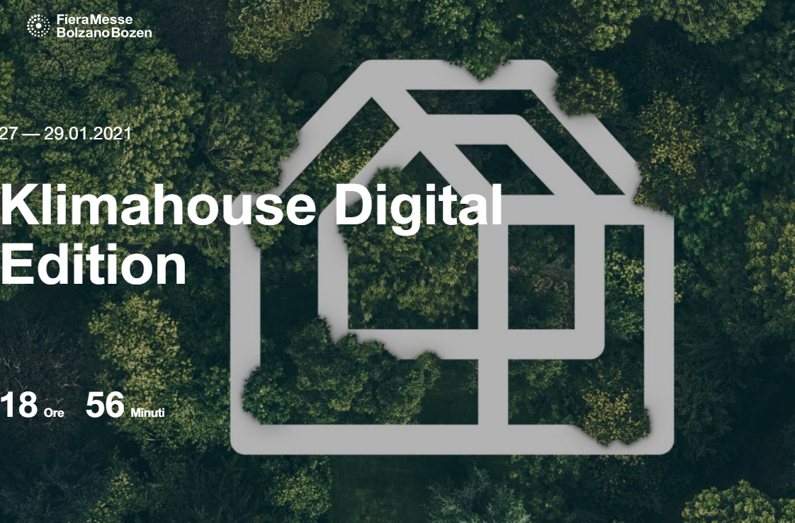 Klimahouse si terrà dal 27 al 29 gennaio online