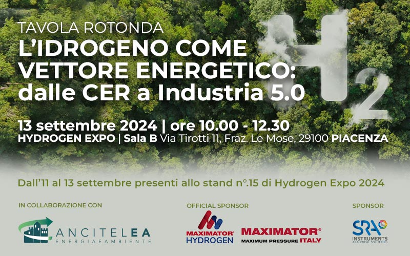 Tavola Rotonda “L’idrogeno come vettore energetico: dalle CER a Industria 5.0”