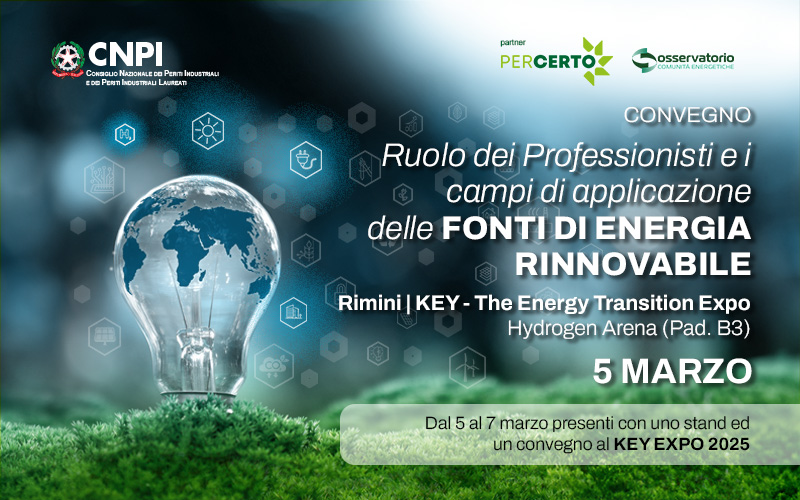 Convegno “Il ruolo dei professionisti e i campi di applicazione delle fonti di energia rinnovabile”