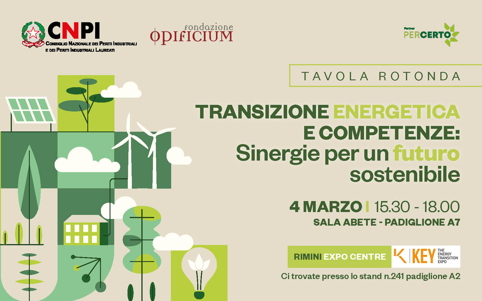 Tavola rotonda "Transizione energetica e competenze: Sinergie per un futuro sostenibile"